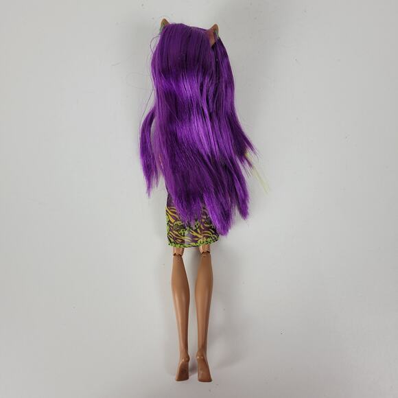Monster High Doll Clawdeen‎ Generation 1 Skull Shores Wolf Swimsuit Dress Purple - Picture 3 of 12